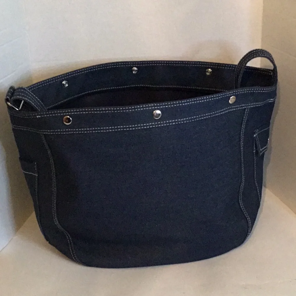 POP MART The Monsters Labubu Denim Messenger Bag